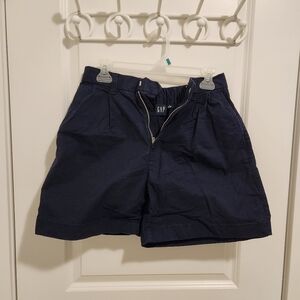 Navy high waist shorts